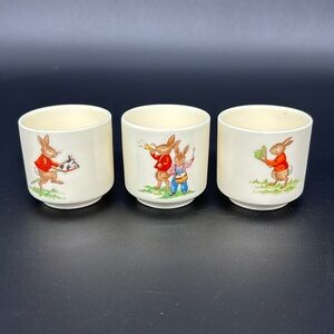 Royal Doulton Bunnykins Set Of 3 Egg Cups